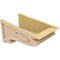 Ekena Millwork 12"W x 24"D x 12"H Wide Scroll Rough Cedar Woodgrain TimberThane Corbel, Primed Tan CORUR12X24X12SCRRCPR - alternate 3